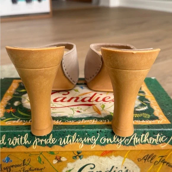 Candie's Cream Open-Toe Mules - Picture 7 of 9